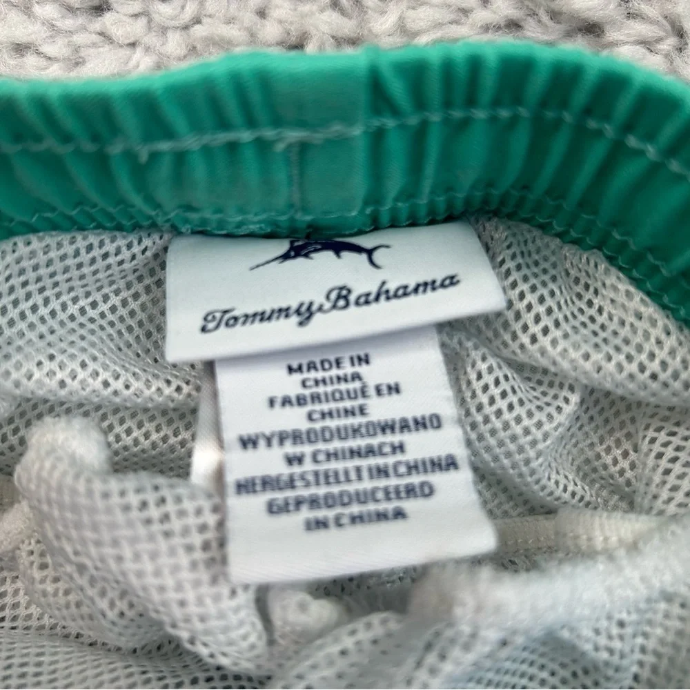 Tommy Bahama Swim Trunks Boys 18 Months Turtle Flamingo Seashells Beach Swimming